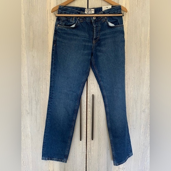 Free People Crvy Siren Jeans Low Rise Straight Jeans NWT - Picture 8 of 11